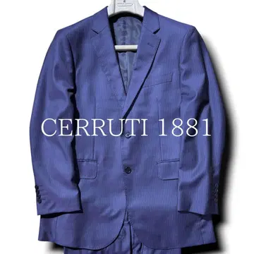 CERRUTI 1881 PRESTIGE 네이비 스트라이프 수트 48