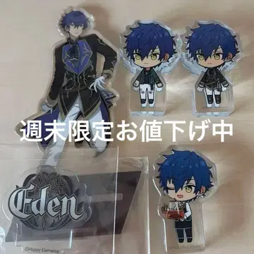 앙스타 사자나미 쥰 아크릴 스탠드 쪼이오키 코롯토 4점 세트