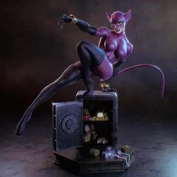 1/8 미도색 미조립 피규어 레진 키트 캣우먼