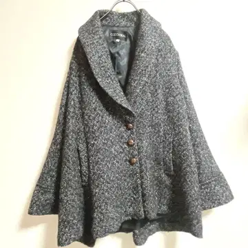 COCODEAL 코코딜 울 코트 화이트 블랙 사이즈 2