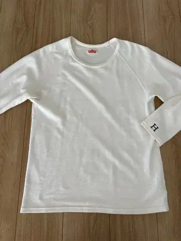 할리우드 런치 마켓 긴팔 3(L) 화이트 롱T 스테디셀러