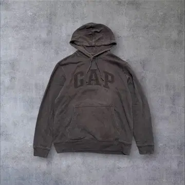 GAP 후드티 올 블랙 페이드 후디 S Y2K 그런지