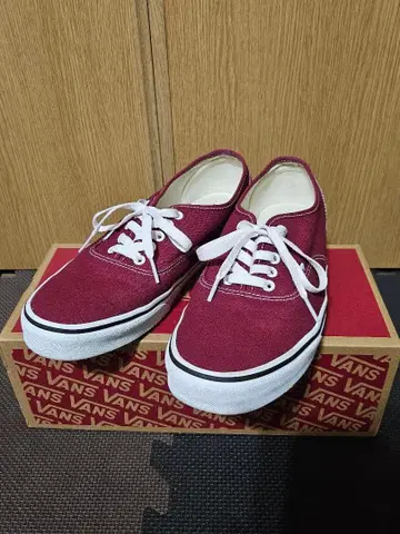 VANS authentic 레드 스니커즈 캔버스