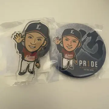 사이타마 세이부 라이온즈 쿠리야마 타쿠미 가챠 아크릴 스탠드 캔뱃지 4