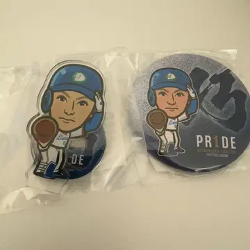 사이타마 세이부 라이온즈 쿠리야마 타쿠미 가챠 아크릴 스탠드 캔뱃지 6개