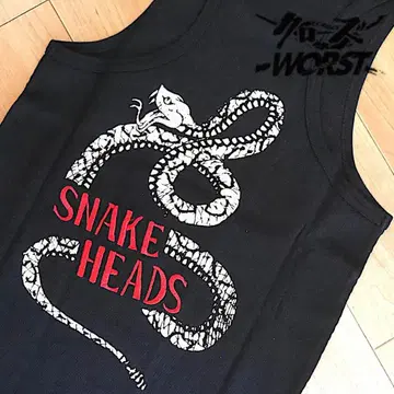 [크로우즈 x 워스트] 스네이크헤즈 탱크탑 자수 새상품 L 사이즈 030