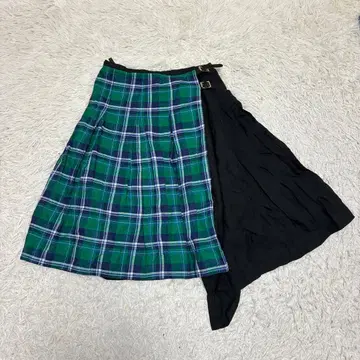 GlenFyne 글렌파인 스코틀랜드제 린넨 랩 스커트