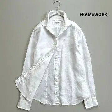 프레임워크 FRAMeWORK 린넨 100% 레귤러 카라 셔츠