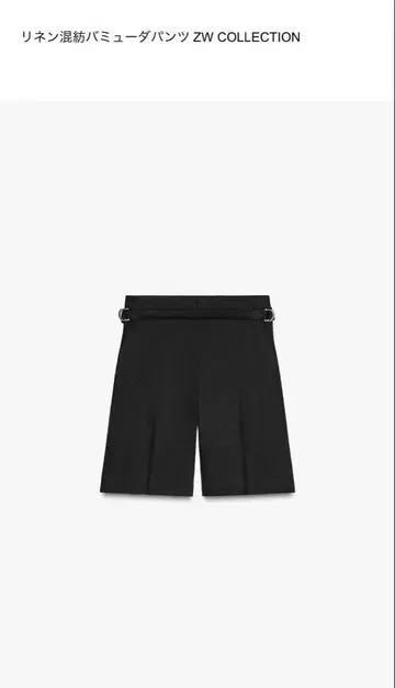 ZARA 린넨 혼방 버뮤다 팬츠 ZW COLLECTION