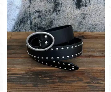 Nalm. studded leather belt 벨트