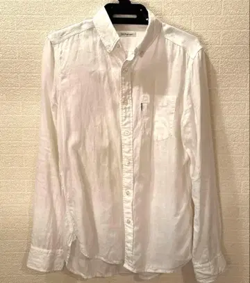 할리우드 런치 마켓 린넨 셔츠 M 새상품급 블루블루