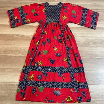 플레어 슬리브 원피스 빈티지 구제 의류 70년대 70s