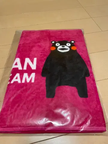 사이슌칸제약 배드민턴 팀 쿠마몬 타월 핑크색