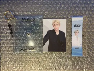SEVENTEEN S.Coups New 파우치 트레이딩 카드 플래그 키링