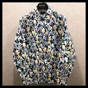 폴스미스 긴팔 셔츠 L 사이즈 꽃무늬 멀티 컬러