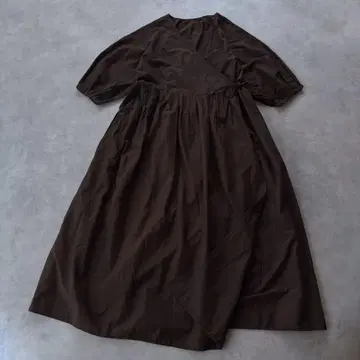 AfternoonTea 카슈쿨 개더 원피스 브라운