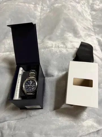 CASIO 웨이브셉터 전파 솔라 손목시계(실버)