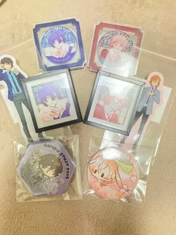 문호 스트레이독스 다자이 오사무 나카하라 츄야 스티커 클립 마그넷 캔뱃지