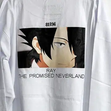 [새상품] 약속의 네버랜드 레이 백 프린트 롱T [사이즈 M]