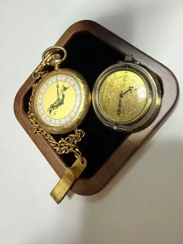 회중시계 2점 묶음 판매 일본 지도 일본풍 다이얼 빈티지 아 105