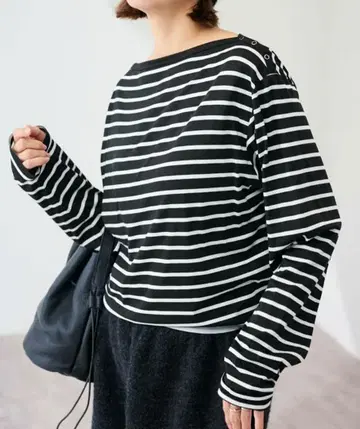 FRAMeWORK 프레임워크 숄더 스냅 보더 Tee