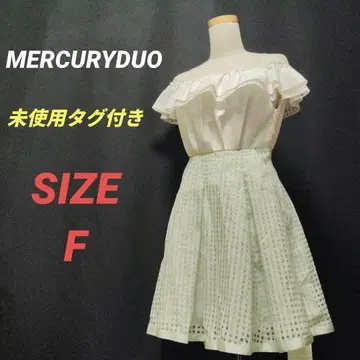 미사용 택 포함 MERCURYDUO 오프숄더 도킹 원피스
