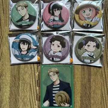 스파이 패밀리 캔뱃지 클리어 카드 로이드 아냐 요르 유리