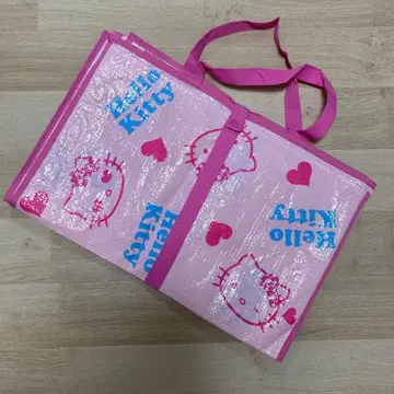 [ 새상품급 ] 헬로키티 레트로 손잡이 달린 돗자리 대형