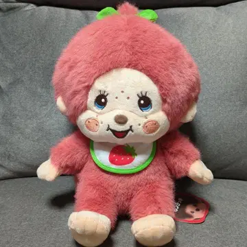 몽치치 후르츠 L 사이즈 봉제 인형 딸기
