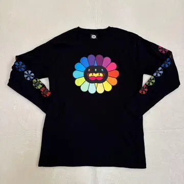 무라카미 다카시 모노노케 교토 모노노케 플라워 긴팔 티셔츠 블랙 XL