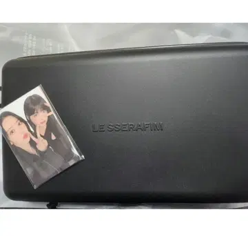 LE SSERAFIM 블랙 숄더백 응원봉 케이스