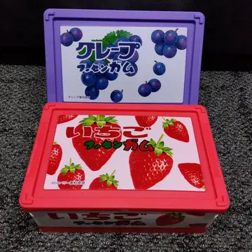 풍선껌 그레이프 딸기 컨테이너 박스 세트