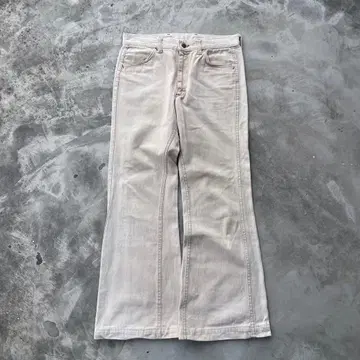 70s Lee 리 플레어 팬츠 샤모어 몰스킨 코튼 구제 의류