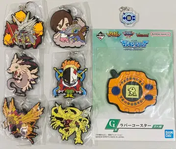 디지몬 tri 러버 마스코트 제일복권 러버 코스터 세트