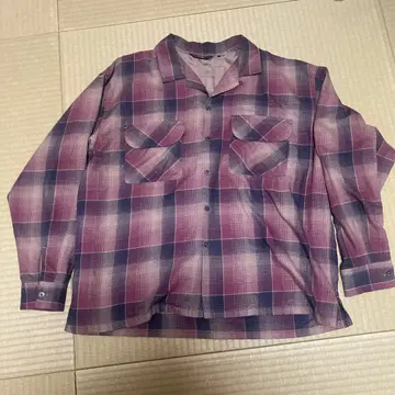 BEAMS 옴브레 체크 셔츠