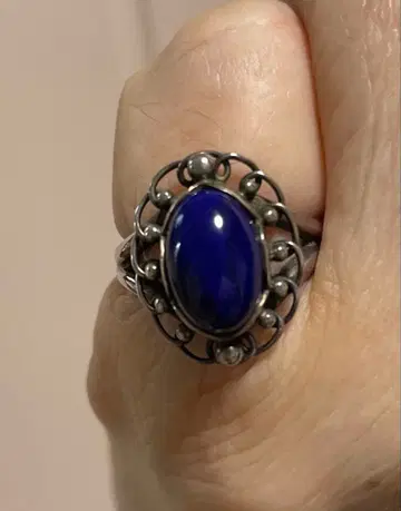 조지 젠슨 라피스 라줄리 실버 반지 13호 사이즈