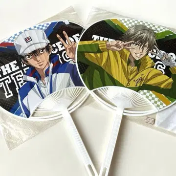신 테니스의 왕자님 테니프리 에치젠 료마 시라이시 쿠라노스케 부채 세트
