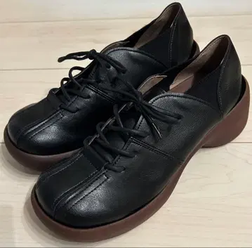 RegettaCanoe 레게타카누 블록 힐 레이스업 슈즈