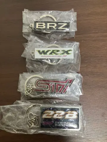 SUBARU 스포츠카 엠블럼 메탈 키링 컬렉션 4종 STI 등