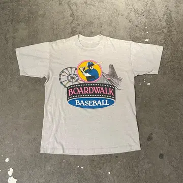 80's Boardwalk baseball Park 프린트 T셔츠 L