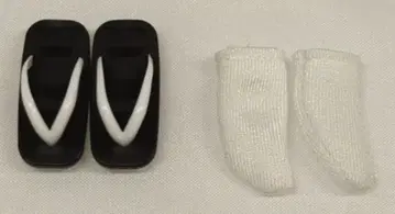 리틀팩토리 1/6 인형 사이즈 신발 일본 나막신 블랙 x 화이트