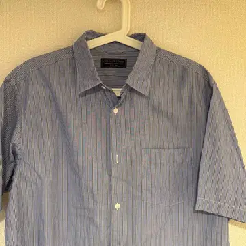 FREAK'S STORE 스트라이프 반팔 셔츠 오버 사이즈