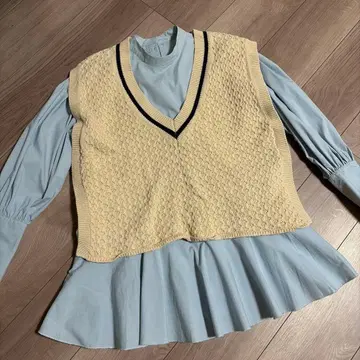 Ameri VINTAGE FLARE SHIRT WITH VEST