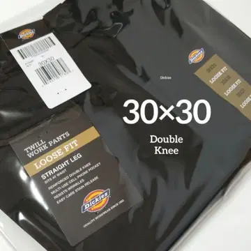30 x 30 [ 새상품 미사용 ] 디키즈 더블니 85283 BLACK