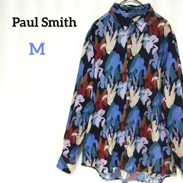 폴스미스 프린트 셔츠 꽃무늬 멀티 컬러 페인트 현행과 가까운