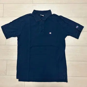 Champion 네이비 피케 셔츠 L 사이즈