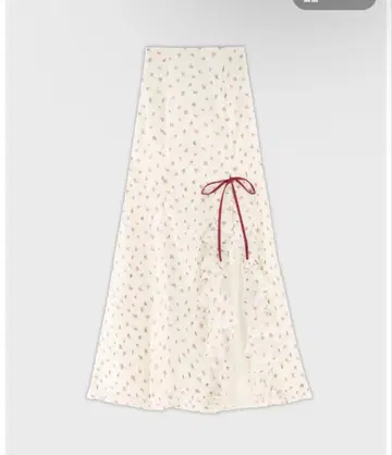 m me eme Rosy ribbon slit mermaid skirt