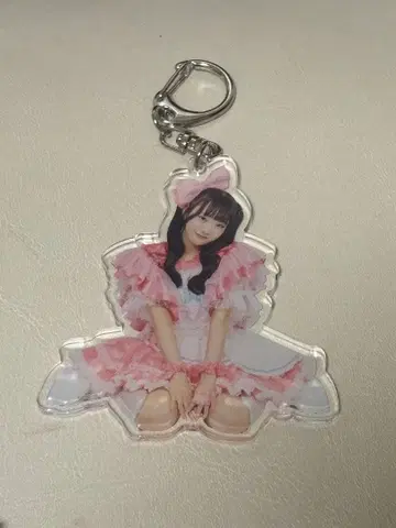 pixel ribbon 쿠로사키 모에 아크릴 키링 앉아 리메이크