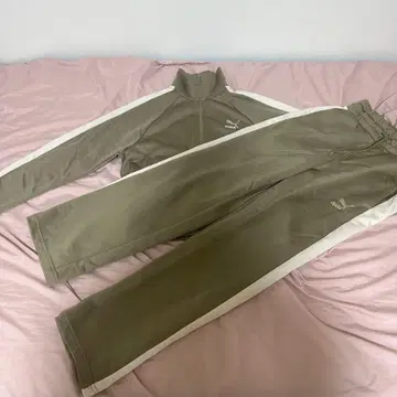 PUMA 베이지 저지 세트