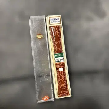 MIMOSA 미모사 시계 벨트 RA형 압착 악어 브라운